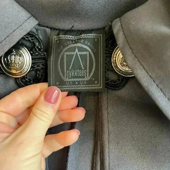 Unisex Mythical Knight Gray Layered Costume Cape OS - Picture 6 of 10